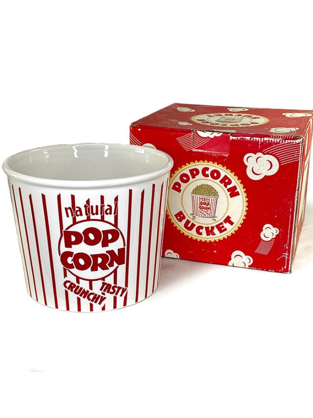 Vintage Williams Sonoma Ceramic Popcorn Bucket